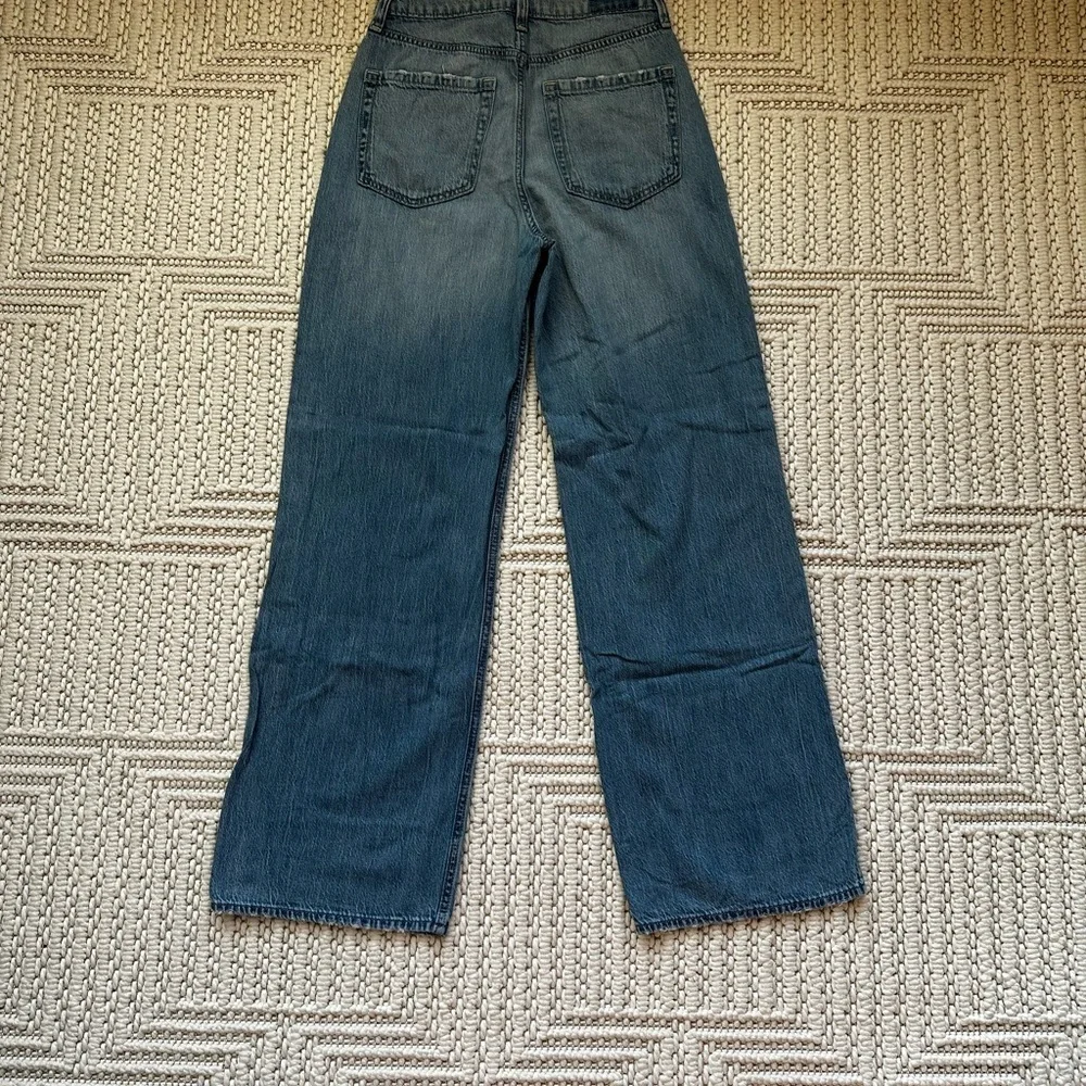 Hollister Blue Wide Leg Flare Jeans - Picture 7 of 13